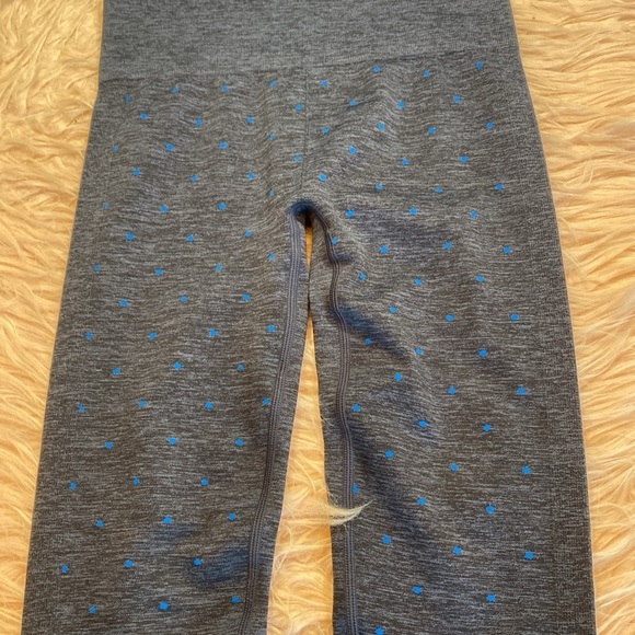 Splits59 Mika Polka Dot Blue High Rise Seamless Leggings sz S/M - Picture 5 of 11